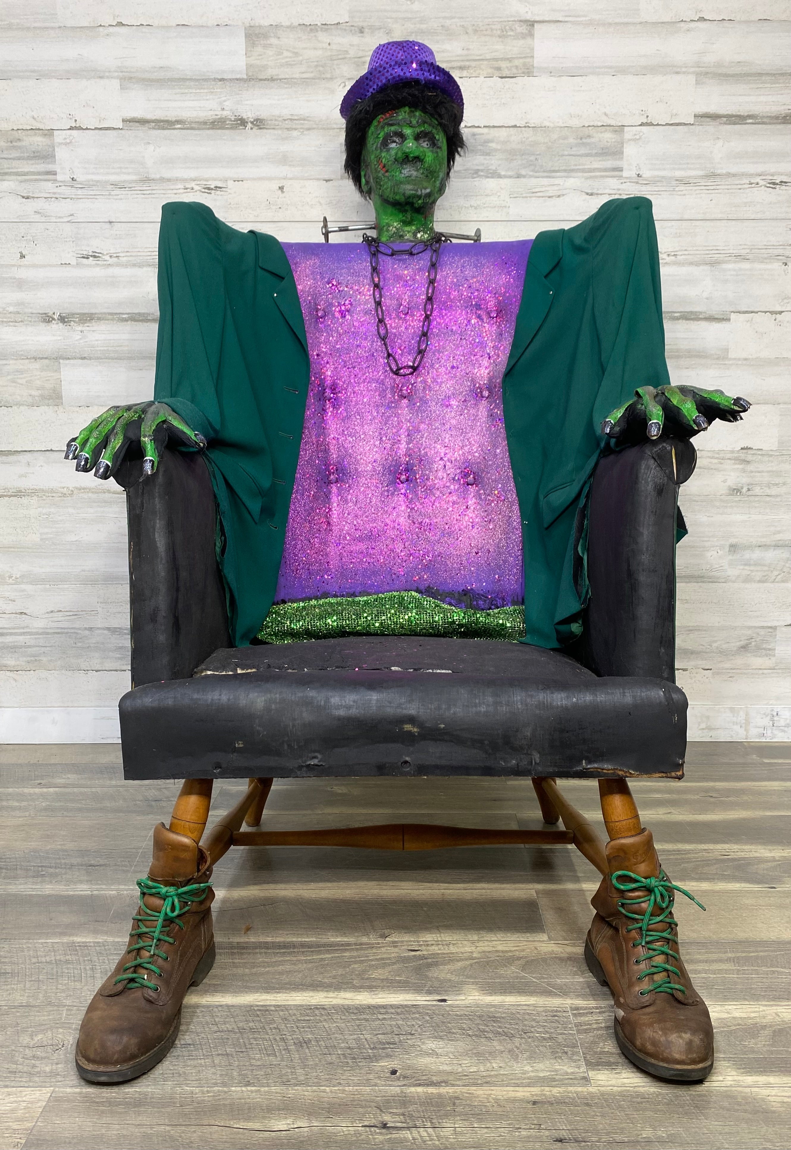 Custom Frankenstein Gothic Zombie Chair